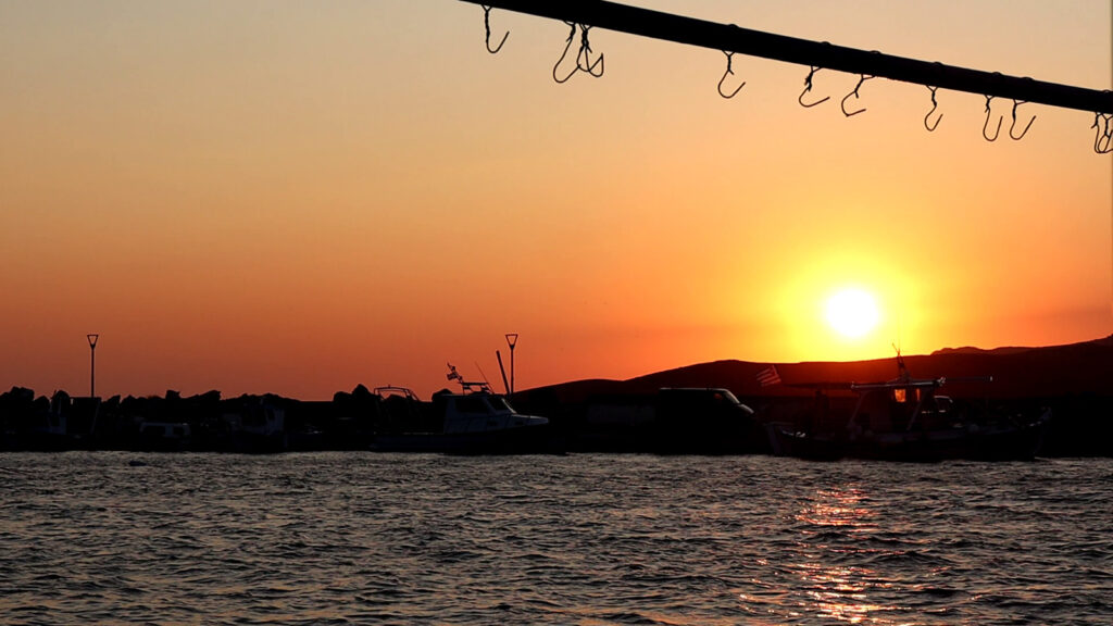 Sunset at Ouzeri Sotos