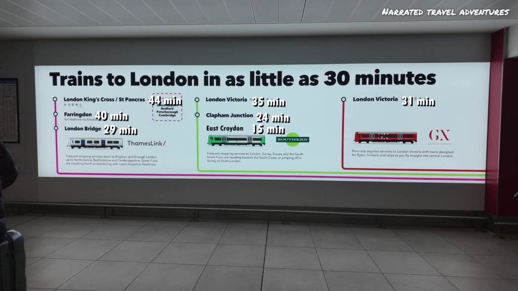Gatwick to London - Travelling Times